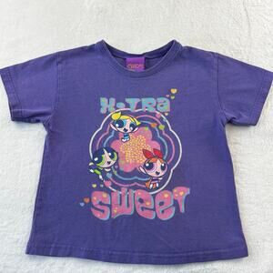 Cartoon Network Power Puff Girls Vintage Purple t-shirt kids size 5/6 xtra sweet